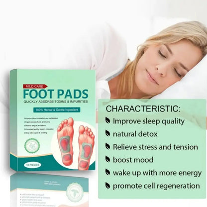 100% Merbal & Gentle Ingredient Detox Foot Patch RG (1 BOX = 20 PATCHES-BUY 1 GET 3 FREE)