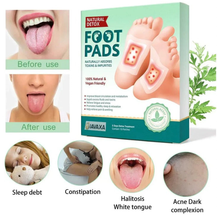 100% Merbal & Gentle Ingredient Detox Foot Patch RN (1 BOX = 20 PATCHES-BUY 1 GET 3 FREE)